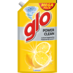 GLO LIQUID DISH WASH LEMON RF 850ML