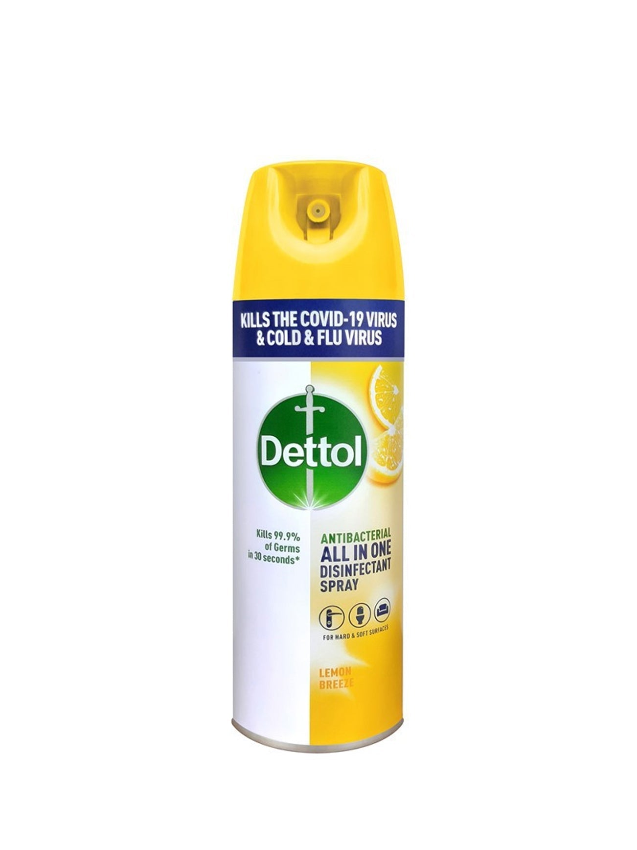 DETTOL DISINFECTANT SPRAY LEMON BREEZE 450ML