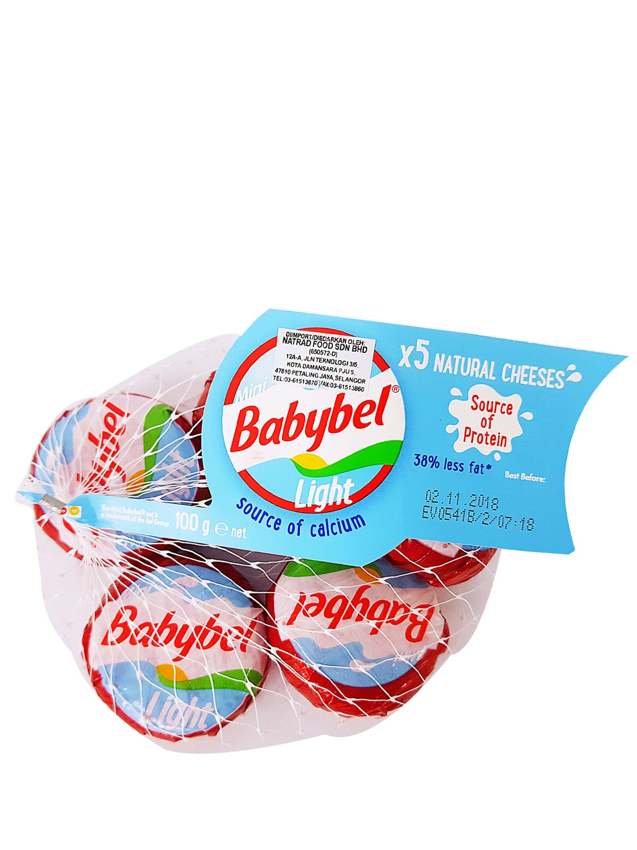 MINI BABYBEL LIGHT CHEESE 5P (FR)