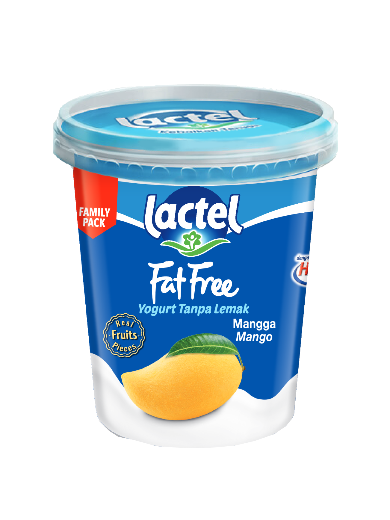 LACTEL FAT FREE YOGURT MANGO 470G